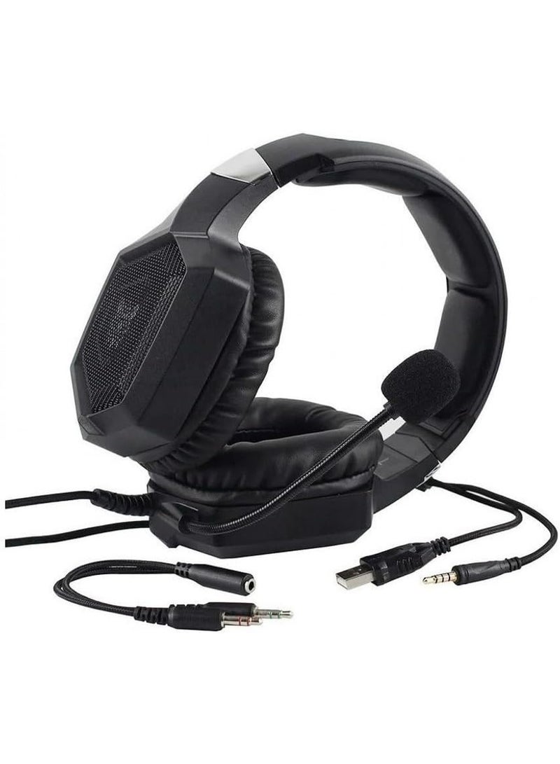 onikuma K8 RGB Gaming Headset 7.1 Surround Sound Noise Canceling Mic ,PC , PS4-3 , Mobile And Xbox - Image 2